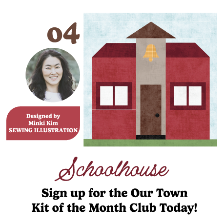 Our Town Block of the Month Kit - April