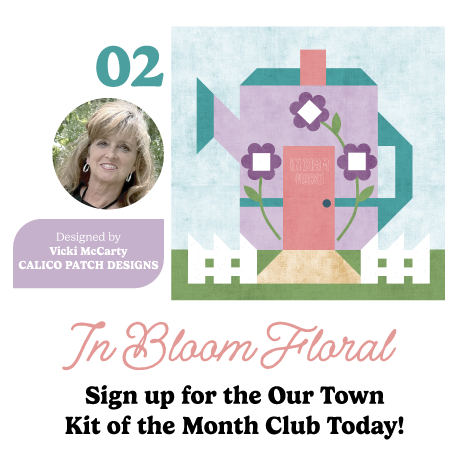 Our Town Block of the Month kit - February