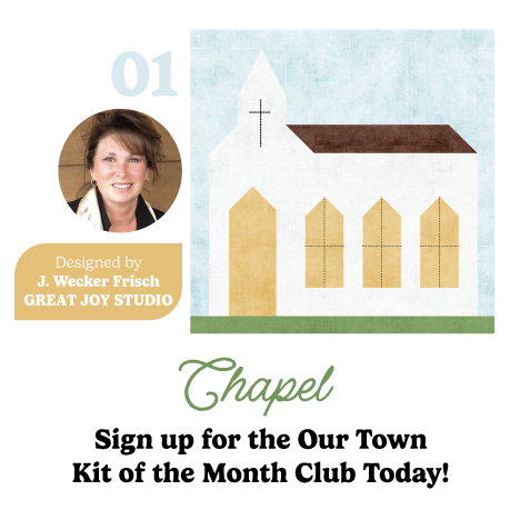 Our Town Block of the Month Kit - January